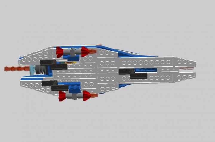 LEGO MOC - In a galaxy far, far away... - Ship 'Blue werewolf'