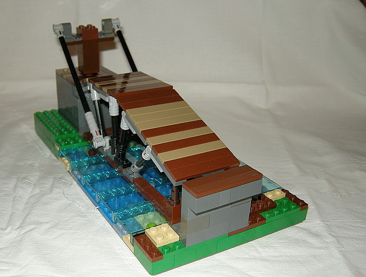 LEGO MOC - Because we can! - Leonardo da Vinci's Revolving Bridge