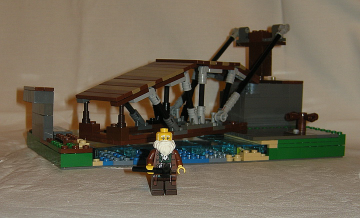 LEGO MOC - Because we can! - Leonardo da Vinci's Revolving Bridge