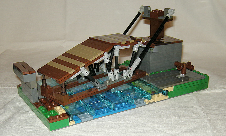 LEGO MOC - Because we can! - Leonardo da Vinci's Revolving Bridge
