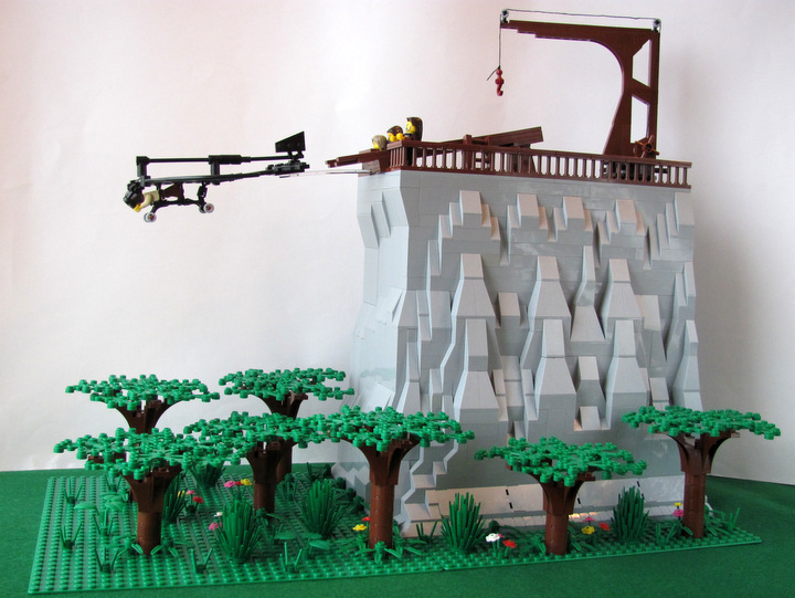 LEGO MOC - Because we can! - Leonardo da Vinci plane: И он ... Полетел!