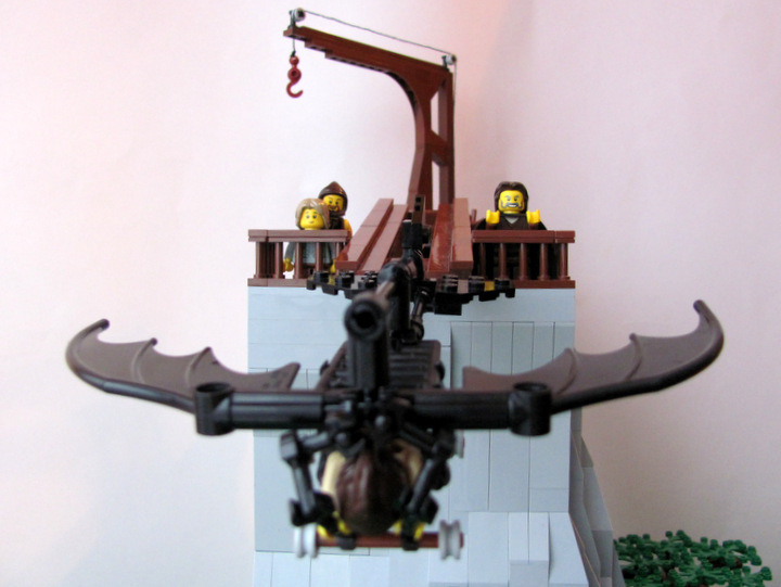 LEGO MOC - Because we can! - Leonardo da Vinci plane: Вдаль от них...