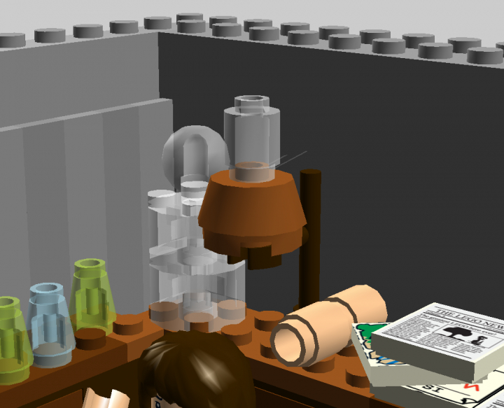LEGO MOC - Because we can! - Mendeleev D.: Critical Point: Большая боклашка и газовая горелка (меньше она у меня не получилась)