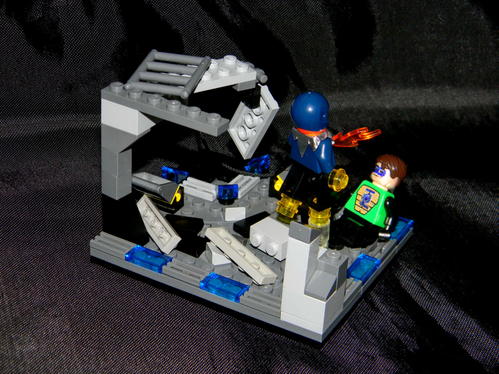 LEGO MOC - Heroes and villians - Sinestro vs Kyle Rayner: Вид сзади