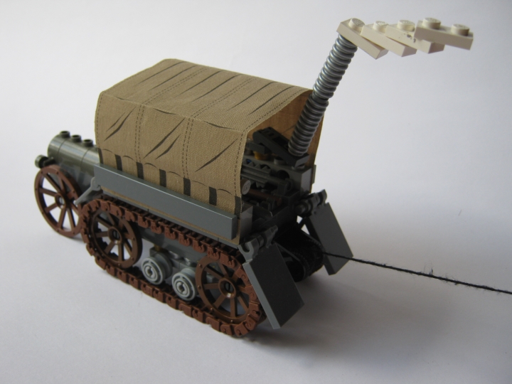 LEGO MOC - Steampunk Machine - Steampunk Halftruck: Тут вездеход усилено тянет застрявшего товарища по экспедиции