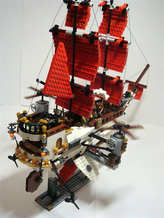 LEGO MOC - Steampunk Machine - Steampunk styled 'Scarlet Sails': Огни.