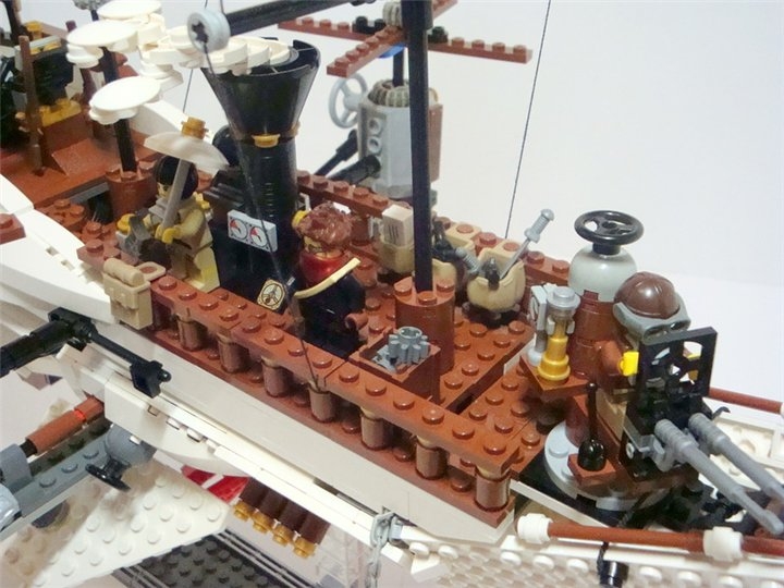 LEGO MOC - Steampunk Machine - Steampunk styled 'Scarlet Sails': Без парусов, для лучшего обзора.