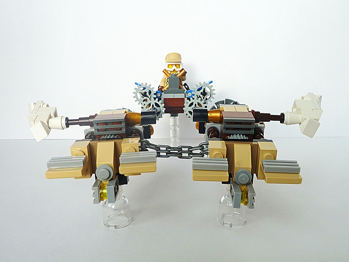 LEGO MOC - Steampunk Machine - Anakin's Pod Racer: Капсула. Вид спереди.