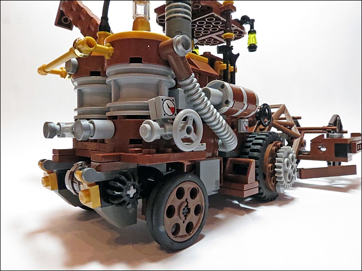 LEGO MOC - Steampunk Machine - Steampunk Harvester: Приборы и агрегаты поближе.