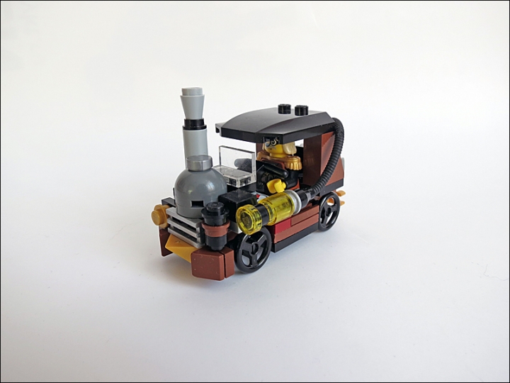 LEGO MOC - Steampunk Machine - Car 3177 SteamPunk Edition :): Compact, economic, cheap steamcar.