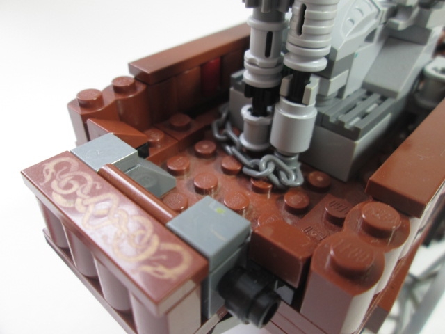 LEGO MOC - Steampunk Machine - Колесная машина: Под конец - вот такой вот балкончик в передней части.