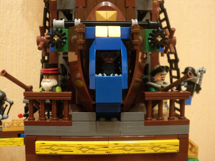 LEGO MOC - Steampunk Machine - Вездеход-сборщик алмазов: второй пилот - так сказать глядит в даль