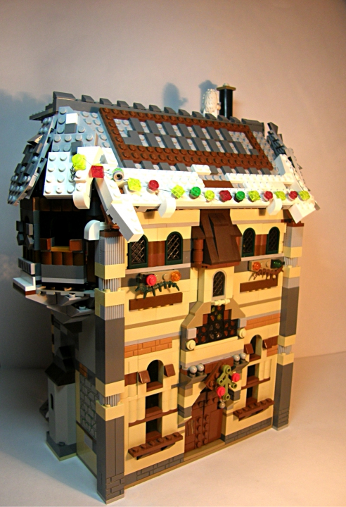 LEGO MOC - New Year's Brick 2014 - Старый исландский новогодний дом: Дом общим планом.