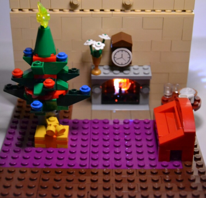 LEGO MOC - New Year's Brick 2014 - Новый год - семейный праздник: декорации без миницигурок