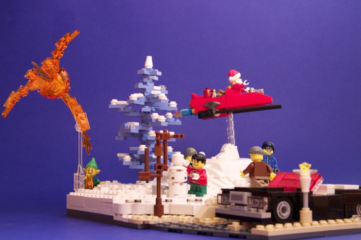 LEGO MOC - New Year's Brick 2014 - «Рождественский вечер»