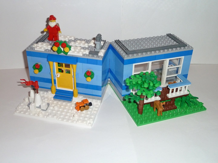 LEGO MOC - New Year's Brick 2014 - Зимой и летом: Общий вид
