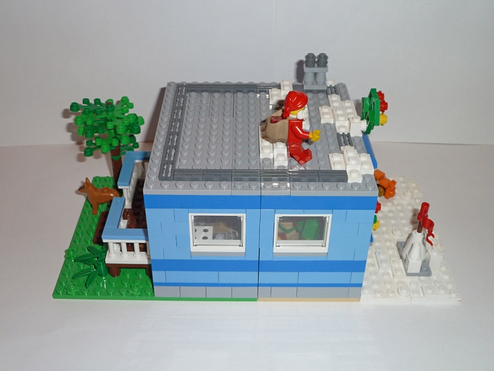 LEGO MOC - New Year's Brick 2014 - Зимой и летом: Вид слева