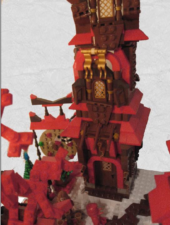 LEGO MOC - New Year's Brick 2014 - Монастырь Рубинового Дракона