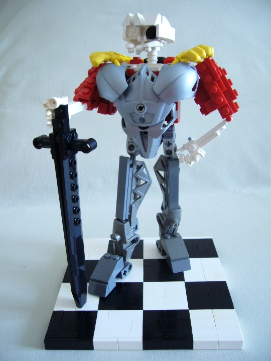 LEGO MOC - 16x16: Character - Sir Daniel Fortesque: сама фигура весьма подвижна, но я выбрал одну позу