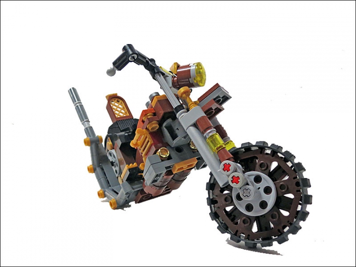 LEGO MOC - Mini-contest 'Lego Technic Motorcycles' - SteamBike 'AnSign': Простой в управлении, быстрый и комфортный - стимбайк 'AnSign' надежный спутник искателя острых ощущений викторианской эпохи.