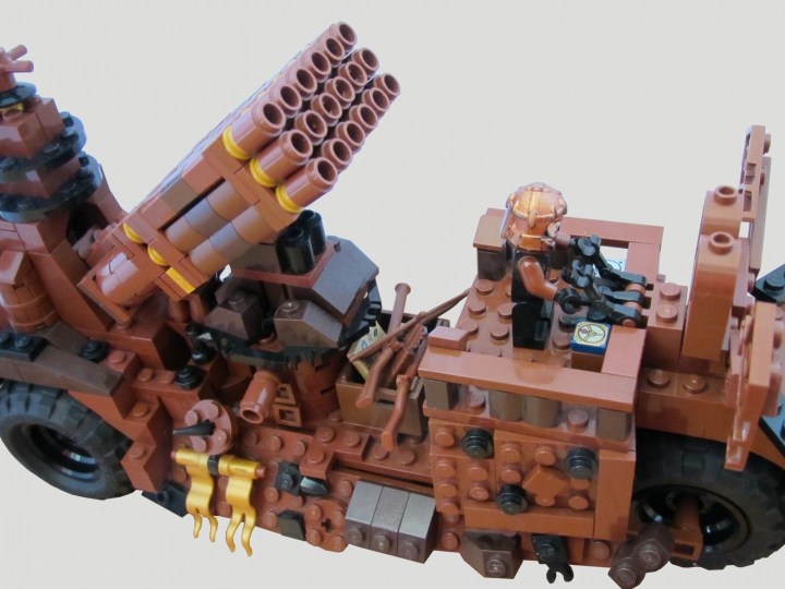 LEGO MOC - Mini-contest 'Lego Technic Motorcycles' - Паровой тяжелый военный мотоцикл 'Пурга': Паровой котел