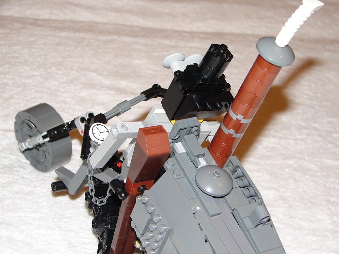 LEGO MOC - Mini-contest 'Lego Technic Motorcycles' - Котёлъ паровой самодвижущийся: .. которую, любители охоты, вы можете опустить в специальные пазы и освободить ваши руки, дабы получить максимальное удовольствие от вождения!