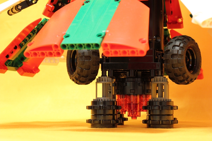 LEGO MOC - New Year's Brick 3015 - Космический корабль класса 'Ель': Стартовые опоры.