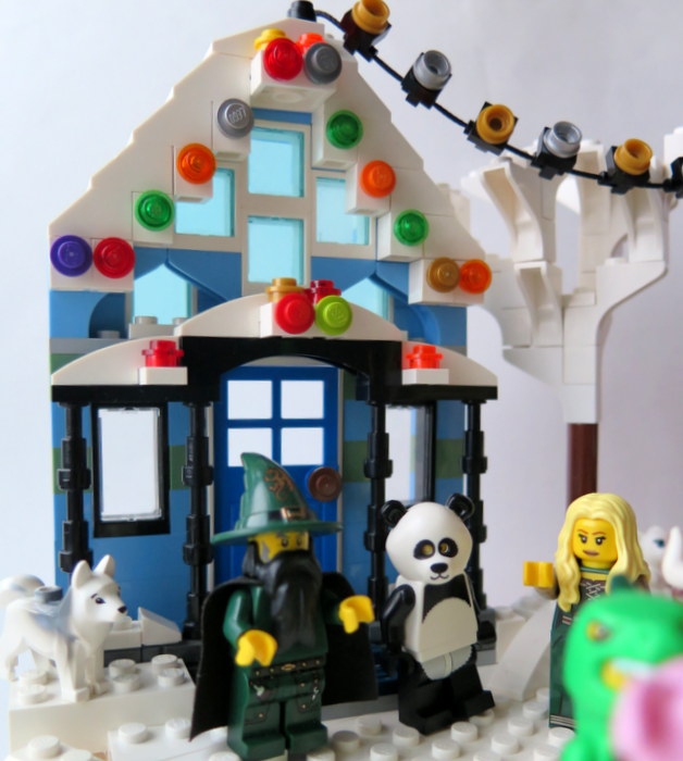 LEGO MOC - New Year's Brick 3015 - В кругу друзей: Не все попали в круг, но тоже могут веселиться!