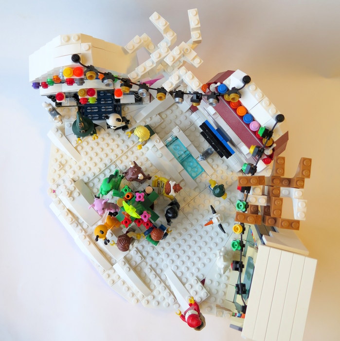LEGO MOC - New Year's Brick 3015 - В кругу друзей: Общий план мероприятия.
