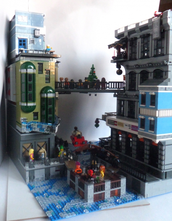 LEGO MOC - New Year's Brick 3015 - Празднование Нового года в городе будущего