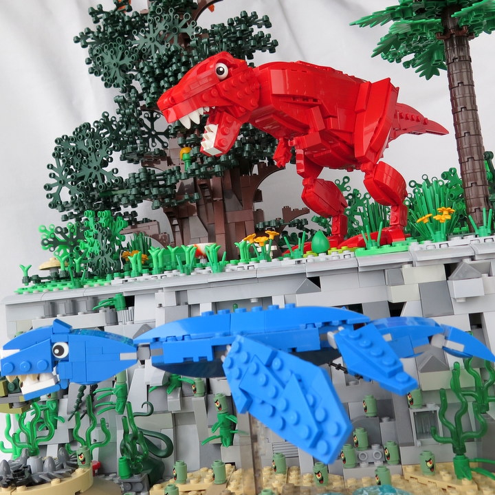 LEGO MOC - Jurassic World - Три стихии: Он рычит!