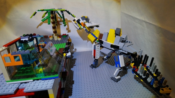 LEGO MOC - Jurassic World - Путешественники во времени: Позирует во всей красе