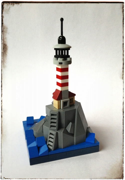 LEGO MOC - Submersibles - Внеконкурсный маяк в трех масштабах (mini scale, micro scale, nano scale) : Масштаб 2.  (micro scale)