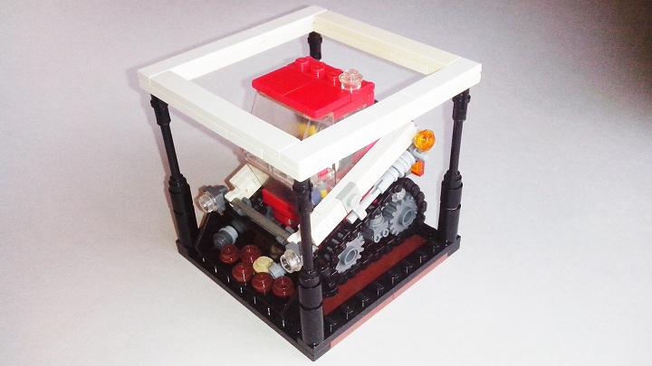 LEGO MOC - Battle of the Masters 'In cube' - Lego Bobcat: Техническая фотография в кубе 10х10х10<br />
