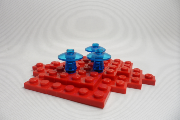 LEGO MOC - Инопланетная жизнь - Охота на синий куб: В завершение предлагаю рассмотреть последний модуль, на котором растут синие грибы.