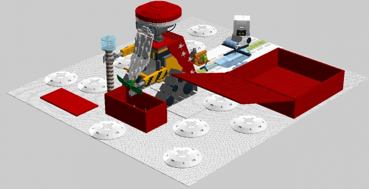 LEGO MOC - New Year's Brick 2016 - Валли — Дед Мороз: Общий вид.