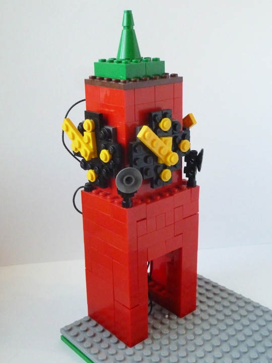 LEGO MOC - Joy and Sadness of Great Victory - БТР на параде Победы: Спасская башня на Красной площади в Москве
