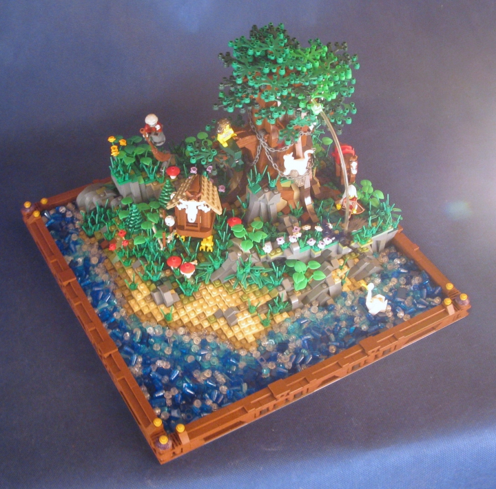 LEGO MOC - Russian Tales' Wonders - A green oak-tree by the lukomorye: Вот и всё, надеюсь вам понравилось;)