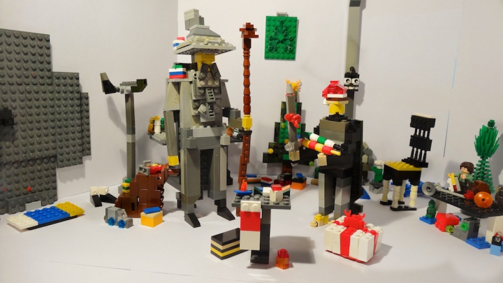 LEGO MOC - New Year's Brick 2017 - Новый Год в Средиземье: Подарок Гэндальфа