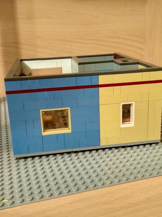 LEGO MOC - Detective Contest - Офис детектива: Вид сбоку 