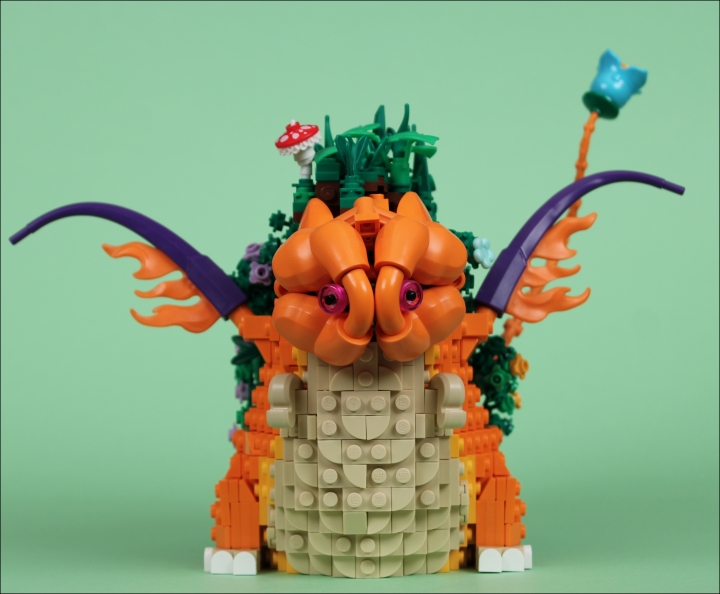 LEGO MOC - Fantastic Beasts And Who Dreams Of Them - Garden dragon: Ну вот и всё, дамы и господа маглы.<br />
Надеюсь вам понравилась эта маленькая фантастическая тварь. Чтобы и вы ей понравились, можете проголосовать за неё - эти звери это очень ценят.<br />
Спасибо за внимание!)
