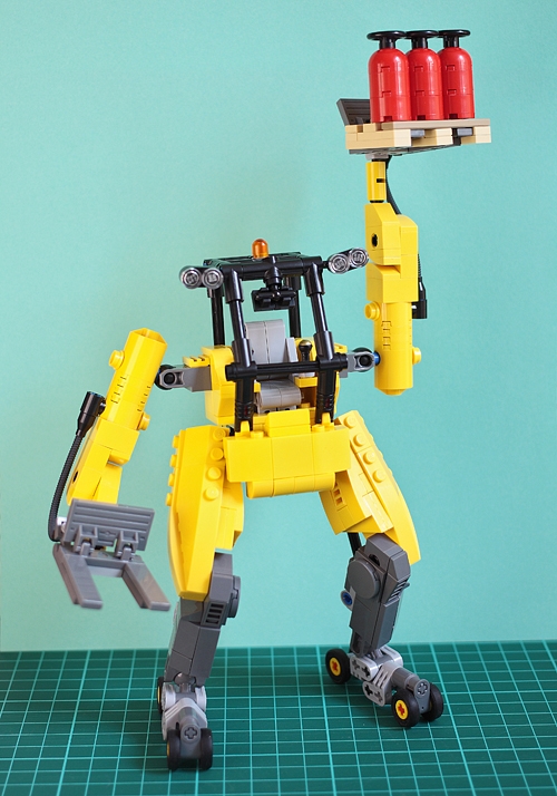 LEGO MOC - 16x16: Mech - Кладовщик: Подъем груза на высоту 5,5м? - легко!