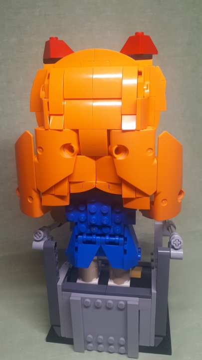 LEGO MOC - 16x16: Chibi - Soryu Asuka Langley: Вид со спины