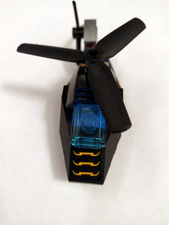 LEGO MOC - 16x16: Micro - Вертолет Бэтмена (миниатюра) : Вид сверху
