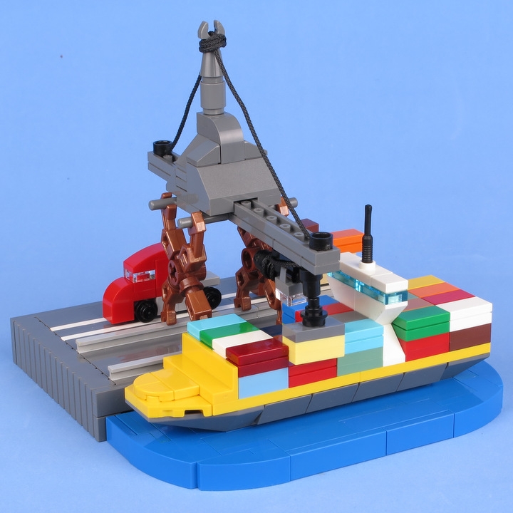 LEGO MOC - 16x16: Micro - МорПорт: Приплывайте ещё!