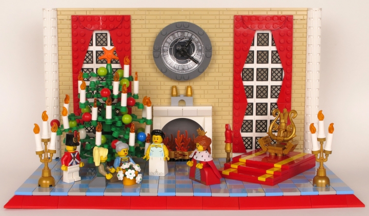 LEGO MOC - New Year's Brick 2020 - Новогодние подснежники: Зал королевского дворца