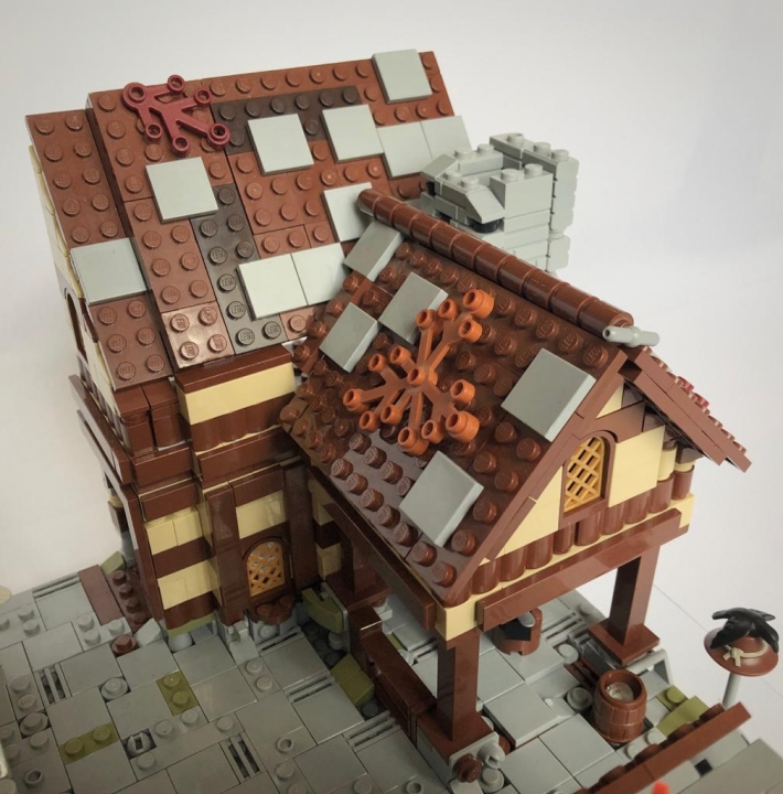 LEGO MOC - Младшая лига. Конкурс 'Средневековье'. - Внутренний двор замка