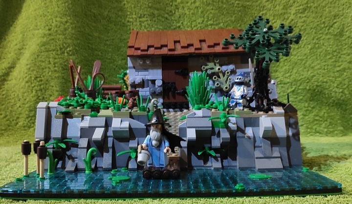 LEGO MOC - Младшая лига. Конкурс 'Средневековье'. - Зелье во спасение: Однажды солнечным летним утром, Мурлок вышел из своей избушки набрать воды…