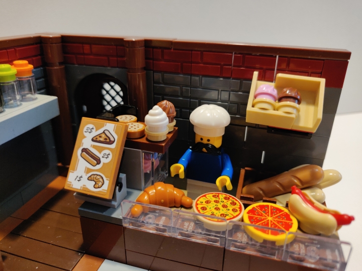 LEGO MOC - LEGO-конкурс 16x16: 'Все работы хороши' - Пекарь: Вот он - главный герой. По лицу можно увидеть, что он вне времени, таким пекарь мог быть и 30 лет назад, и в далекие времена средневековья, когда и было основано это семейное дело.
