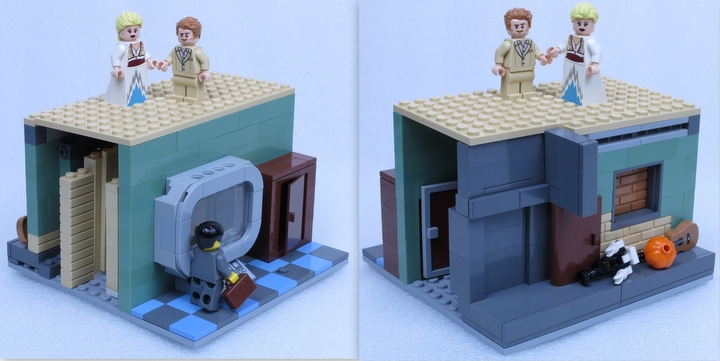 LEGO MOC - LEGO-конкурс 16x16: 'Иллюстрация' - Виктор Пелевин 'Принц ГосПлана': </i><br><br>Вот так выглядела игра 'Prince of Persia', вышедшая ещё в далёком 1990-ом году.